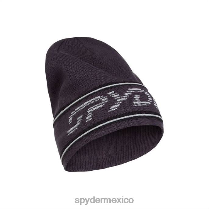 hombres Spyder gorro tejido con logo retro ébano accesorios TTTDN270