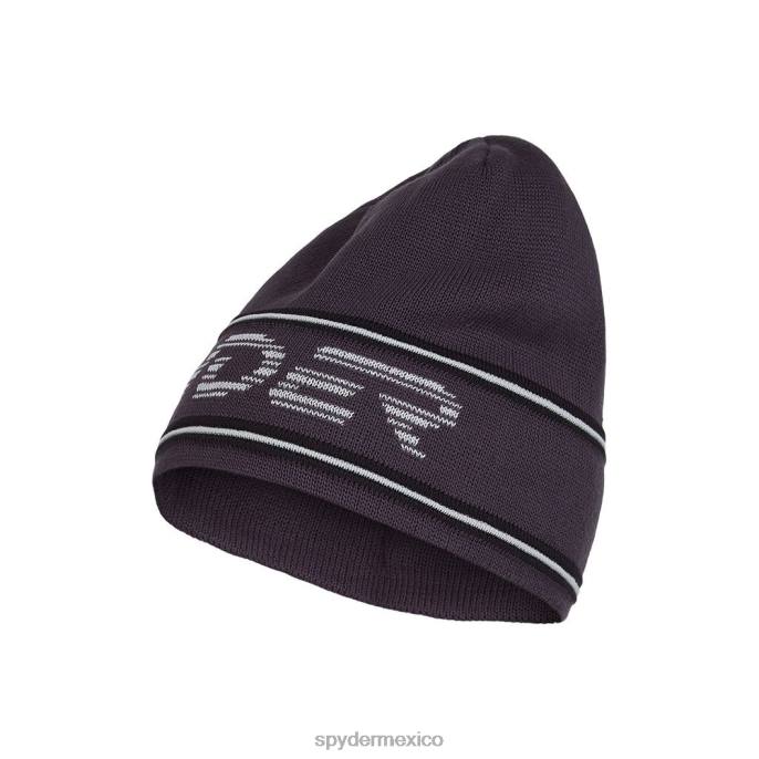 hombres Spyder gorro tejido con logo retro ébano accesorios TTTDN270
