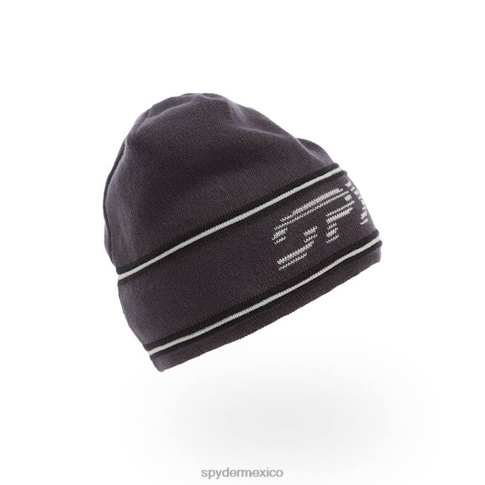 hombres Spyder gorro tejido con logo retro ébano accesorios TTTDN270