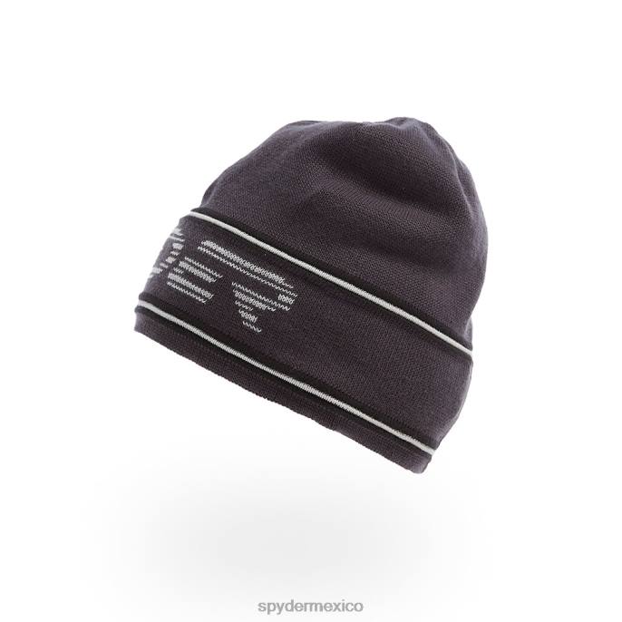hombres Spyder gorro tejido con logo retro ébano accesorios TTTDN270