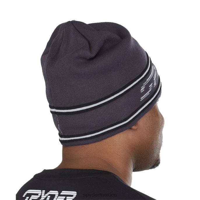 hombres Spyder gorro tejido con logo retro ébano accesorios TTTDN270