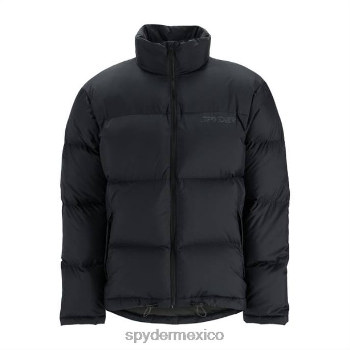 hombres Spyder chaqueta de viento negro vestir TTTDN73