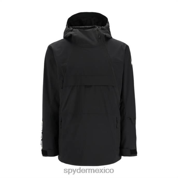 hombres Spyder completamente negro vestir TTTDN58