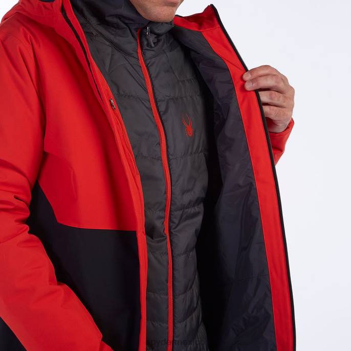 hombres Spyder gran 3 en 1 volcán negro vestir TTTDN68