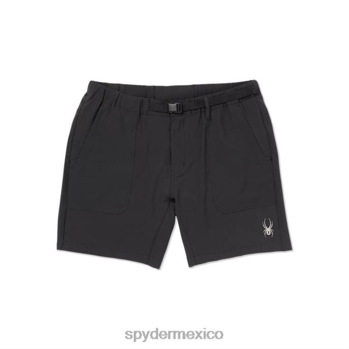 hombres Spyder estiramiento nómada corto negro vestir TTTDN121