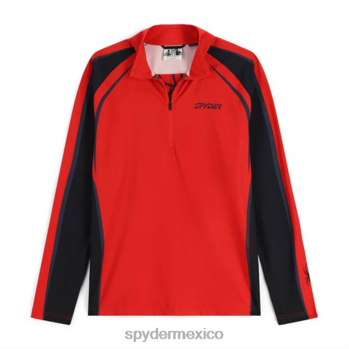 hombres Spyder media cremallera retro volcán vestir TTTDN166