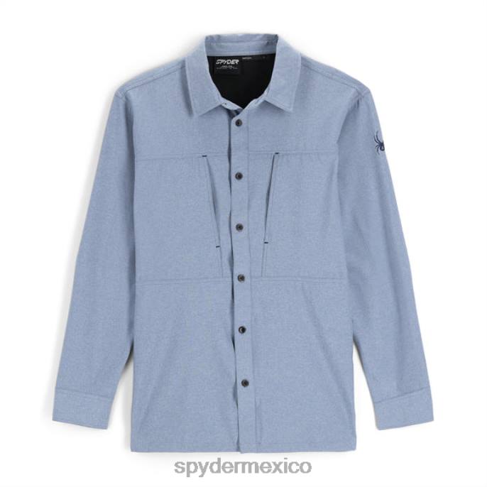 hombres Spyder camisa de manga larga cañón horizonte vestir TTTDN137