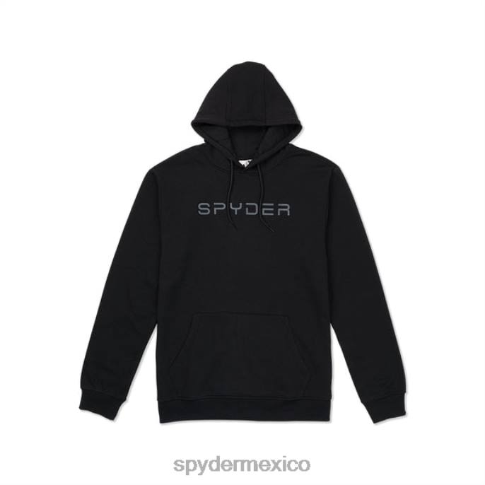 hombres Spyder sudadera con capucha alpina negro vestir TTTDN210