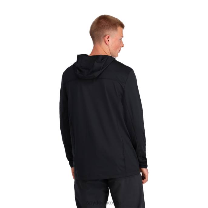 hombres Spyder sudadera con capucha arc graphene tech negro vestir TTTDN213