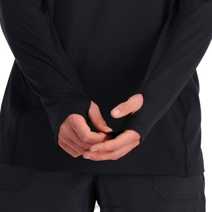 hombres Spyder sudadera con capucha arc graphene tech negro vestir TTTDN213