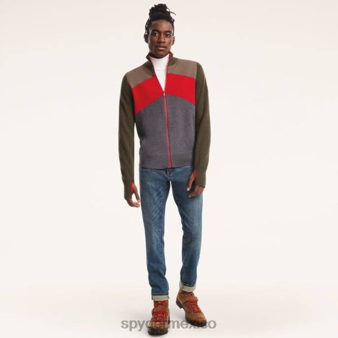 hombres Spyder X bloques de color de los hermanos Brooks verde oliva vestir TTTDN184