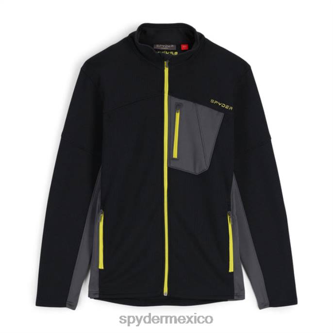 hombres Spyder bandido con cremallera completa cidra negra vestir TTTDN203
