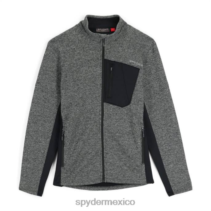 hombres Spyder bandido con cremallera completa negro todo vestir TTTDN180