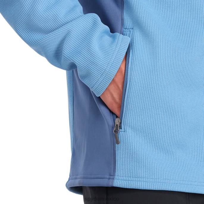 hombres Spyder bandido híbrido con cremallera completa cambray vestir TTTDN177