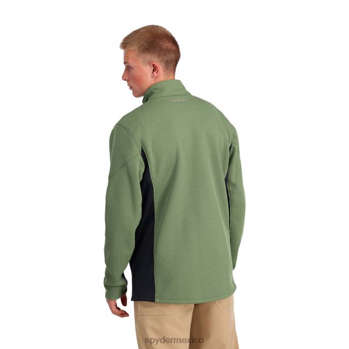 hombres Spyder bandido híbrido con cremallera completa pino vestir TTTDN176