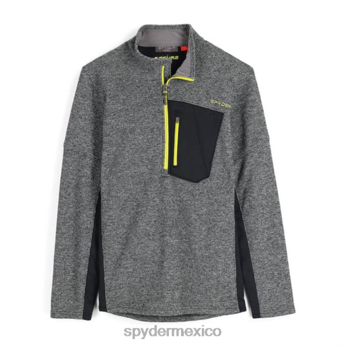 hombres Spyder bandido media cremallera cidra negra vestir TTTDN172