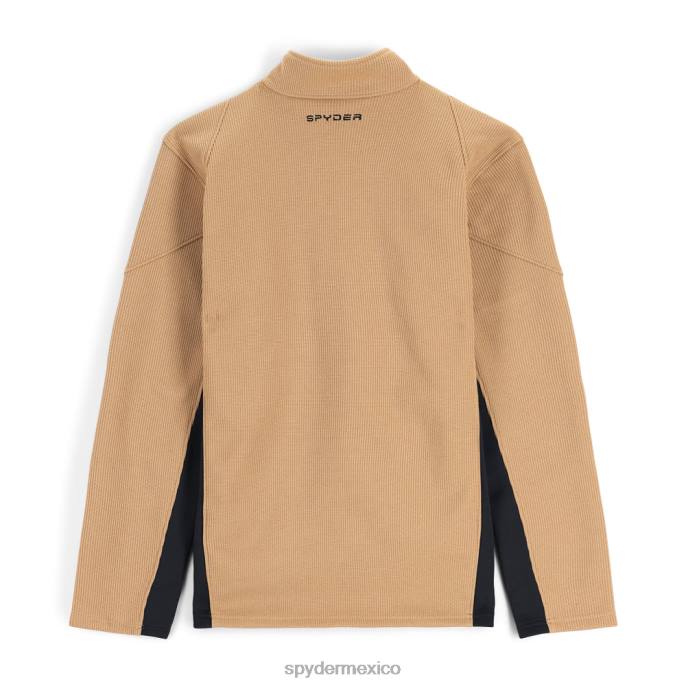 hombres Spyder media cremallera híbrida bandit tanino vestir TTTDN175