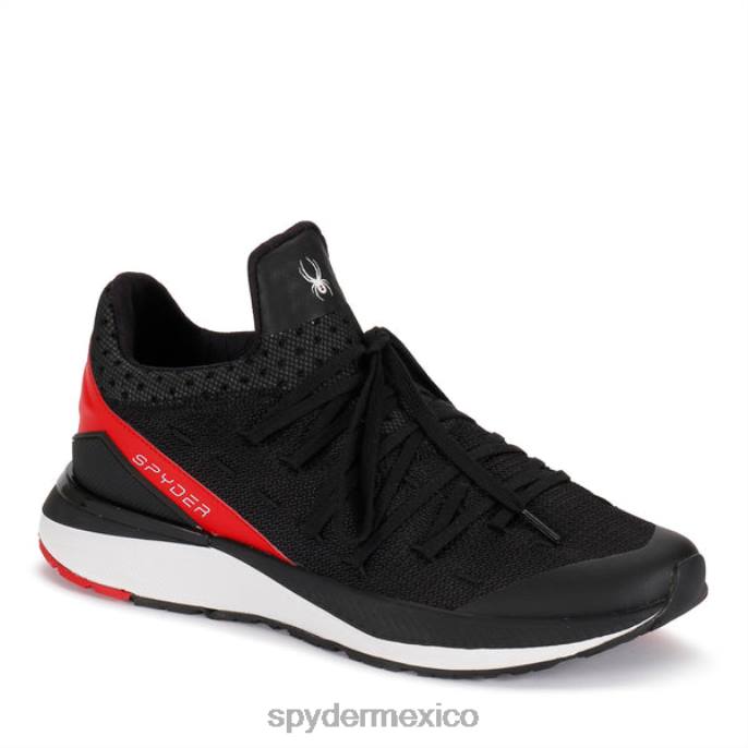 hombres Spyder tempo negro/rojo fuego zapatos TTTDN696