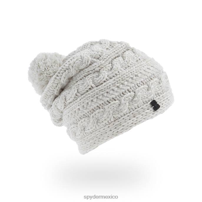 mujer Spyder pompón de punto retorcido blanco accesorios TTTDN515
