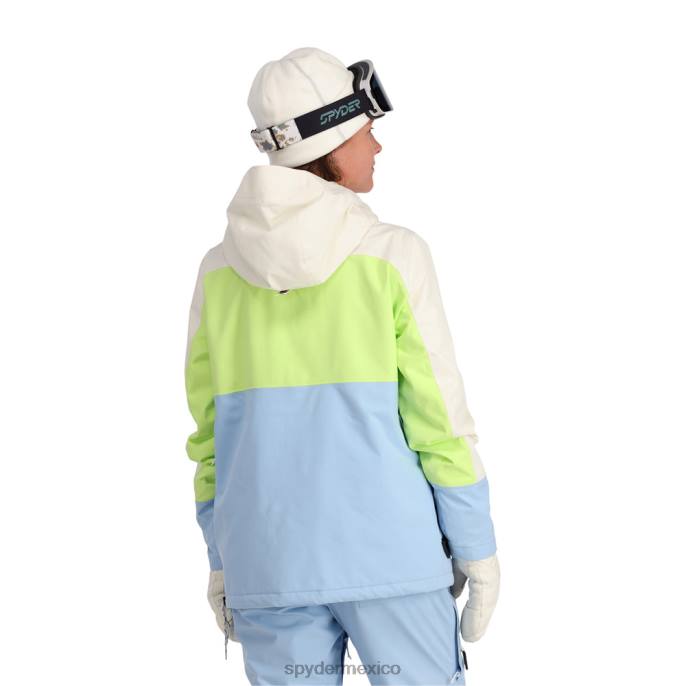 mujer Spyder completamente azul polvo de alto voltaje vestir TTTDN283