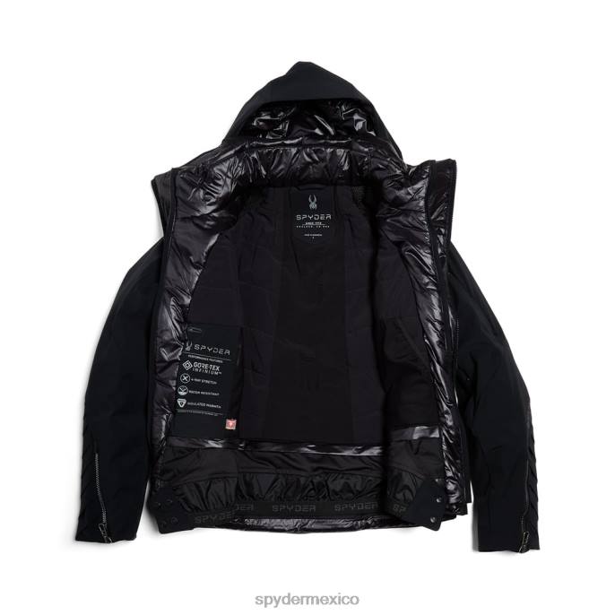 mujer Spyder pináculo sin piel sintética negro vestir TTTDN294