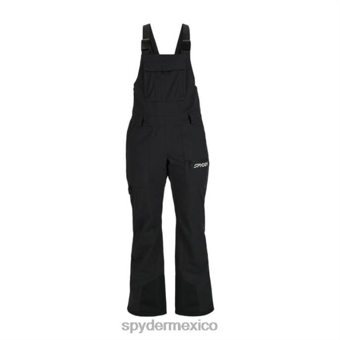 mujer Spyder babero terreno negro vestir TTTDN364