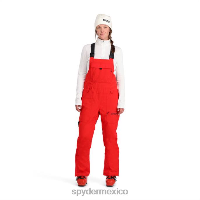 mujer Spyder babero terreno tomate vestir TTTDN345