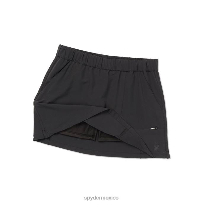 mujer Spyder falda pantalón elástica nómada negro vestir TTTDN368