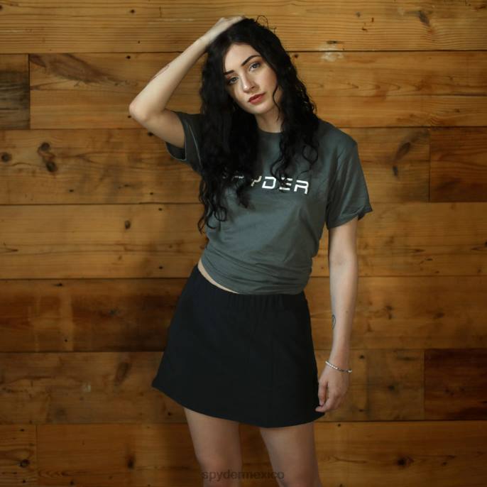 mujer Spyder falda pantalón elástica nómada negro vestir TTTDN368