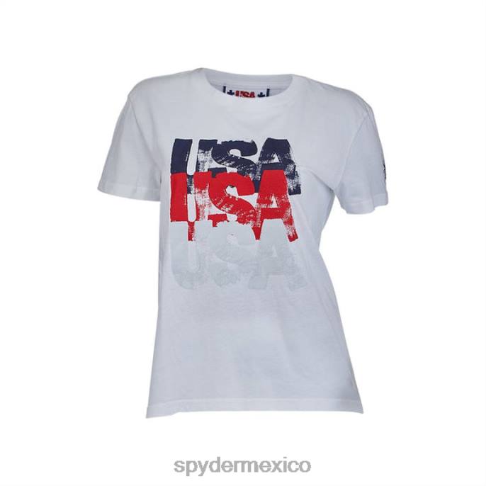 mujer Spyder camiseta neblina ee.uu. blanco vestir TTTDN377