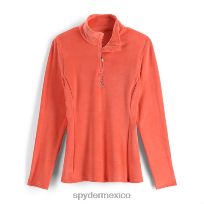 mujer Spyder insecto brillante media cremallera trópico vestir TTTDN401