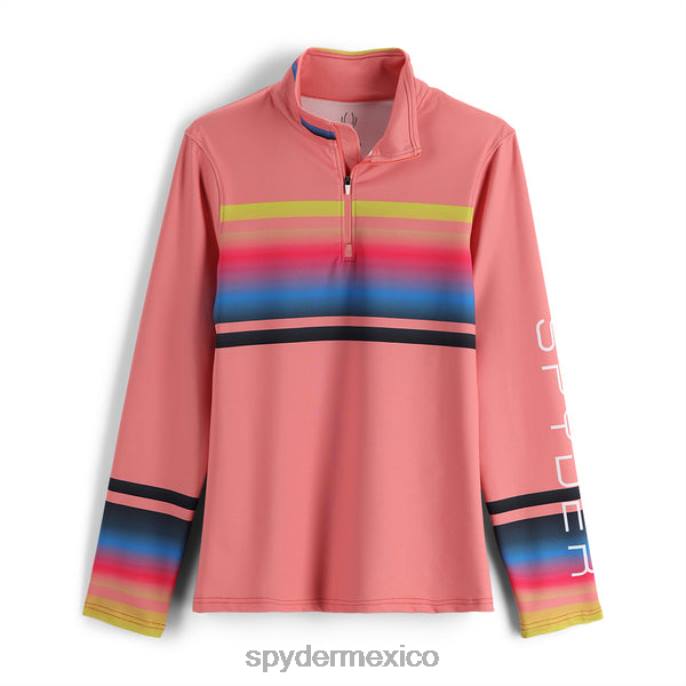 mujer Spyder media cremallera ombre trópico vestir TTTDN394