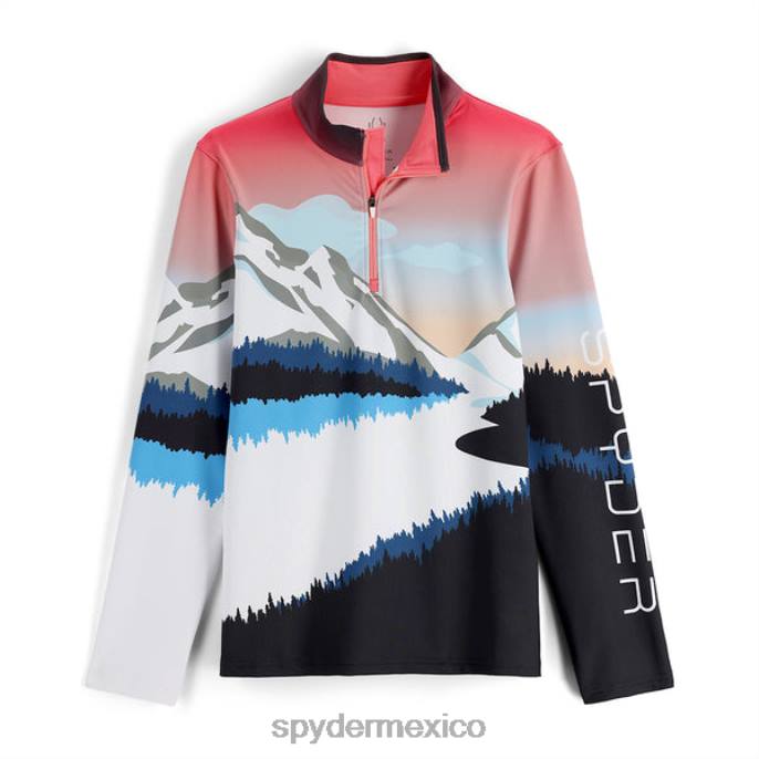 mujer Spyder media cremallera sundowner trópico vestir TTTDN397