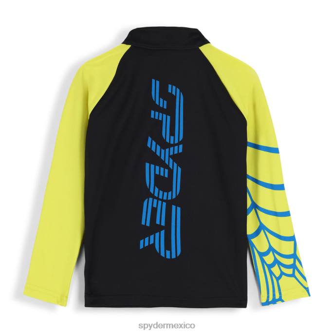 Niños Spyder error media cremallera negro vestir TTTDN599